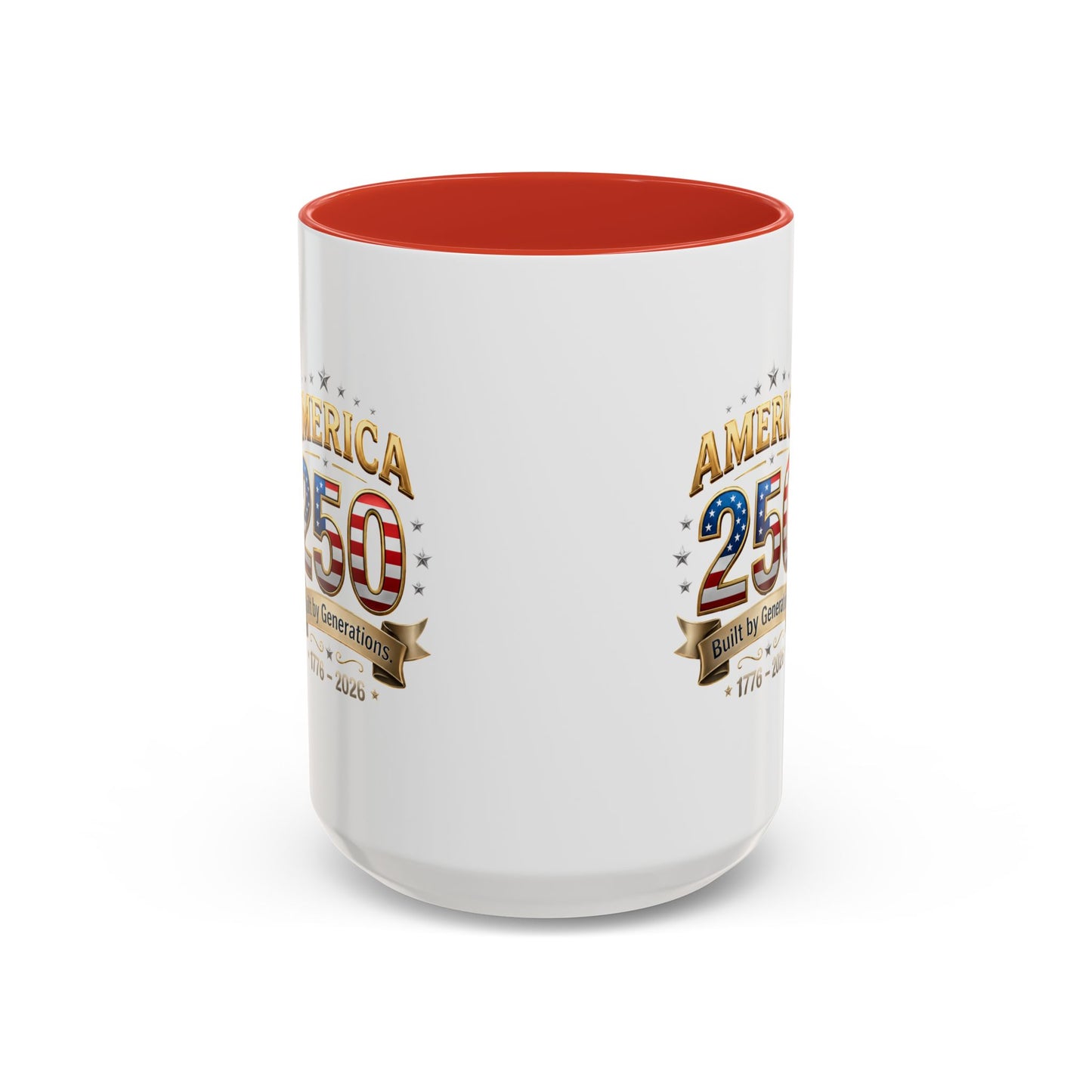America 250 Coffee Mug — Patriotic 1776–2026 Anniversary Accent Mug