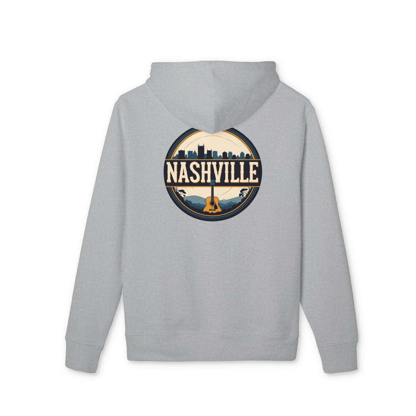 Nashville Guitar Skyline Hoodie - City Music Souvenir