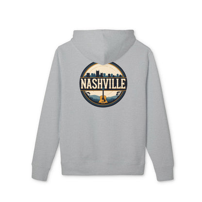 Nashville Guitar Skyline Hoodie - City Music Souvenir