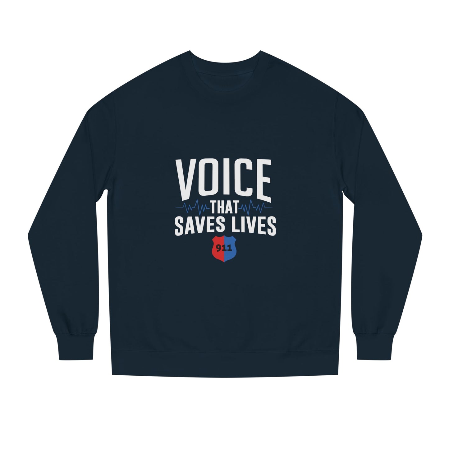 Voice That Saves Lives Sweatshirt — 911 Dispatcher Tribute Crewneck