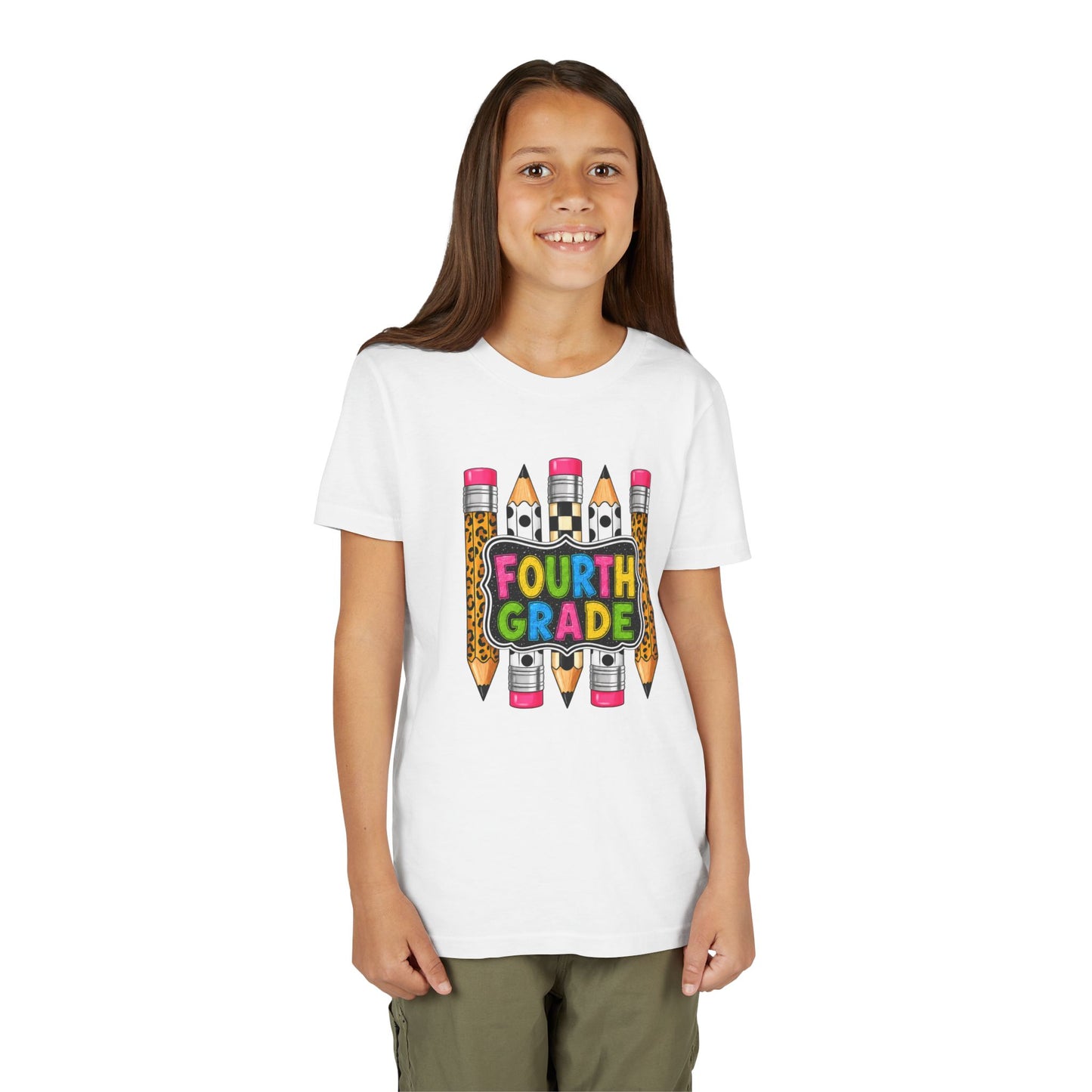 Fourth Grade Pencil Kids Tee – Back to School Youth Shirt