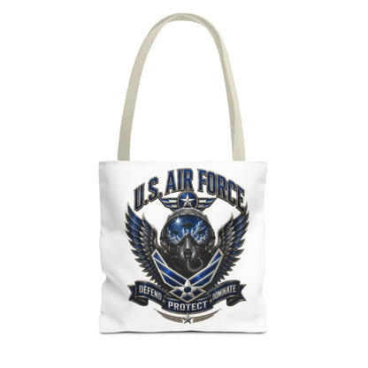 U.S. Air Force Emblem Tote Bag — Military Wings & Skull Design