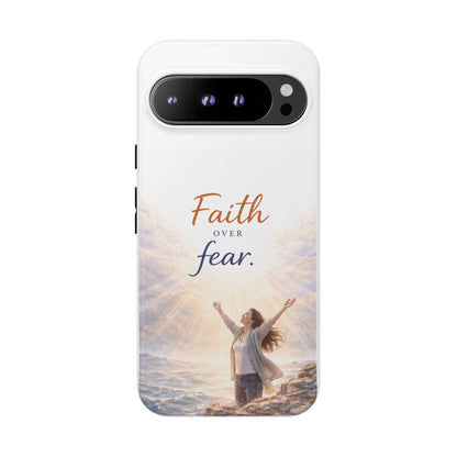 Faith Over Fear Phone Case — Inspirational Christian iPhone Cover