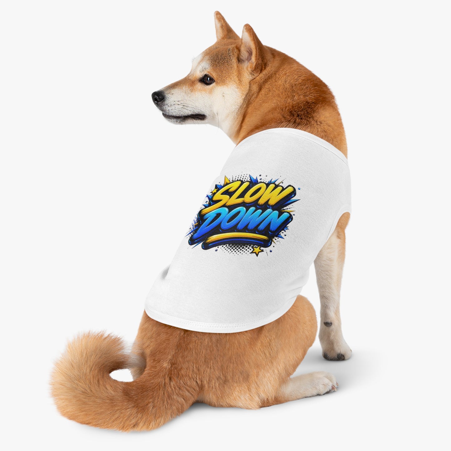 Pet Tank: "Slow Down" Graphic Dog & Cat Tank Top
