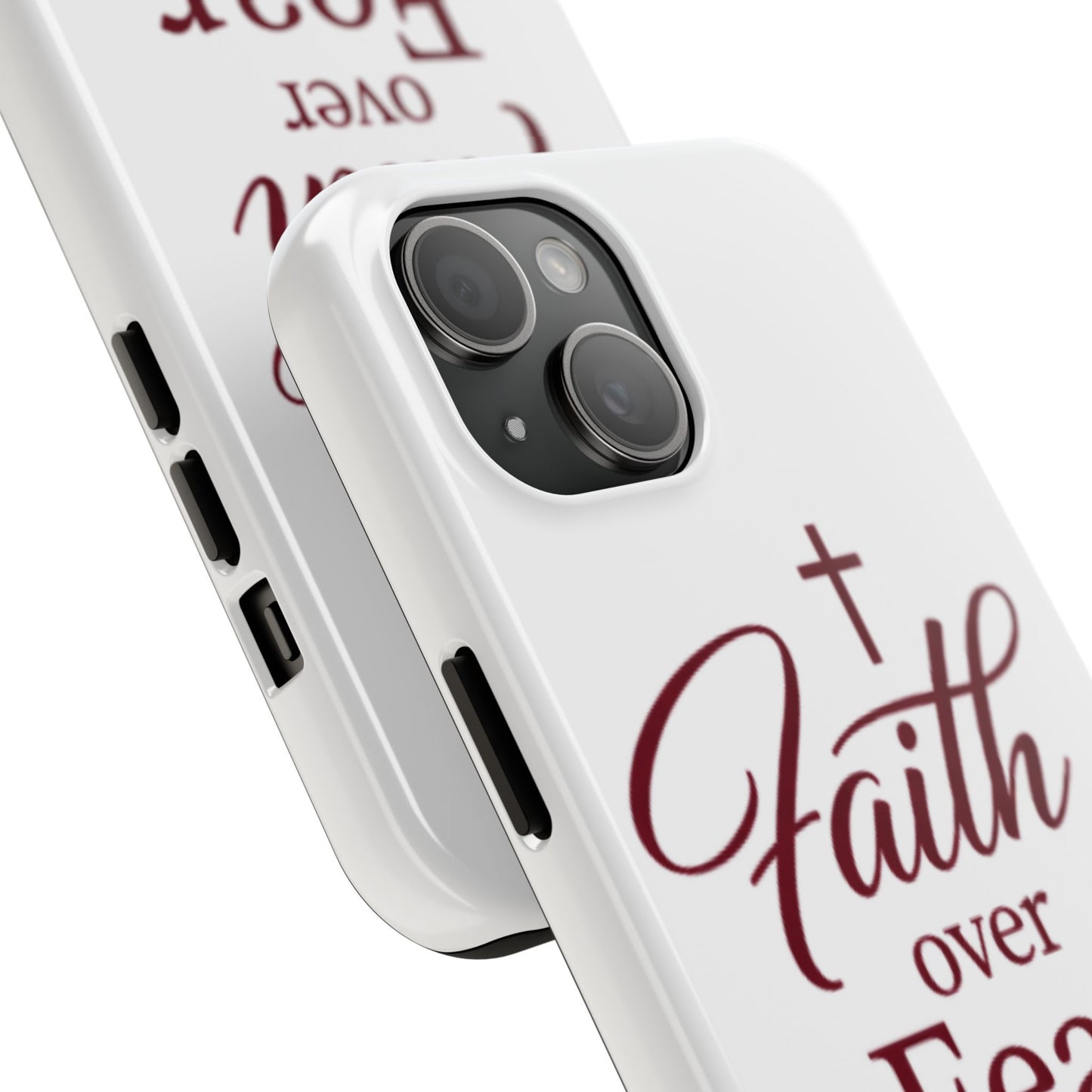 Faith Over Fear Tough Phone Case — Christian Inspirational Protective Phone Cover