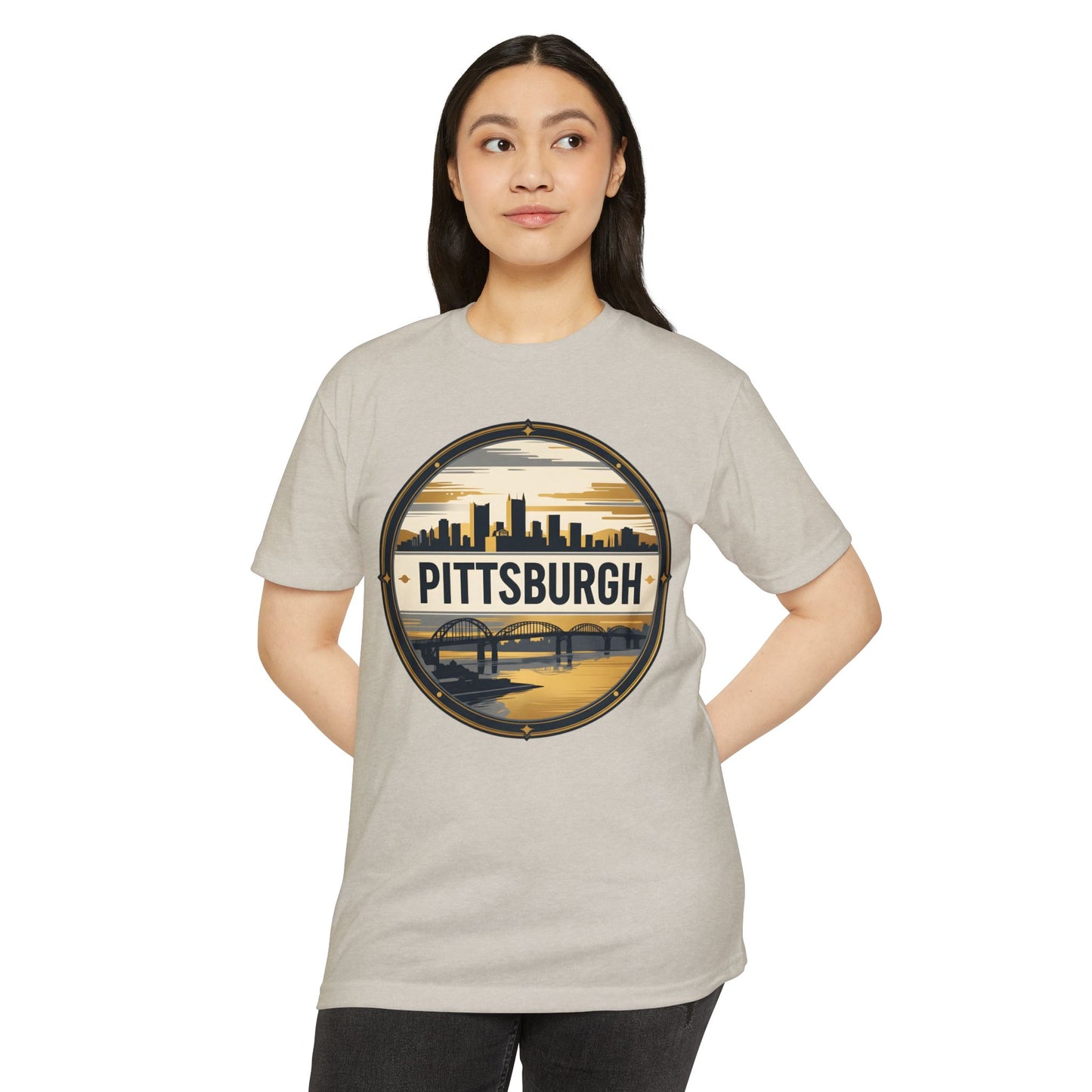 Pittsburgh Skyline T-Shirt — Vintage Cityscape Graphic Tee