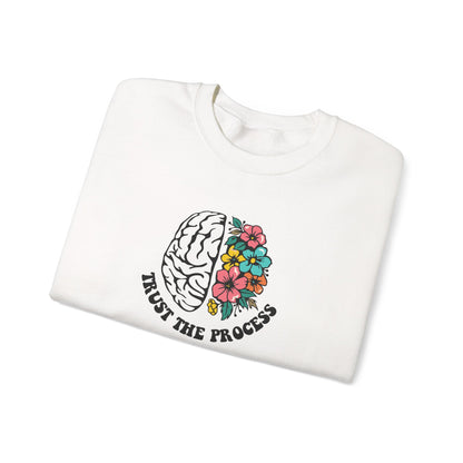 Trust the Process Brain & Flowers Sweatshirt