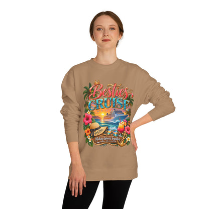 Besties Cruise Sweatshirt — Friends Tropical Vacation Pullover
