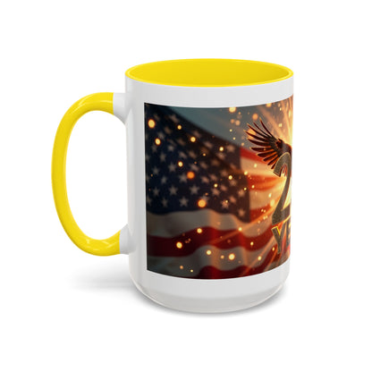 250 Years Commemorative Coffee Mug — Patriotic Eagle & American Flag Accent (11/15oz)