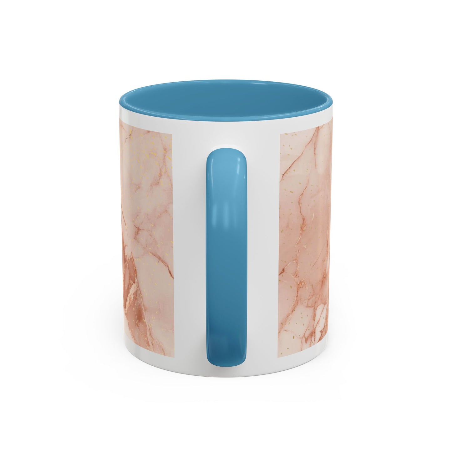 Mom Marble Accent Coffee Mug — Rose Gold & Gold Vein 11/15oz Gift