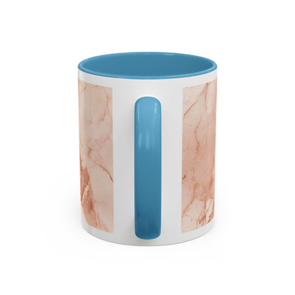 Mom Marble Accent Coffee Mug — Rose Gold & Gold Vein 11/15oz Gift