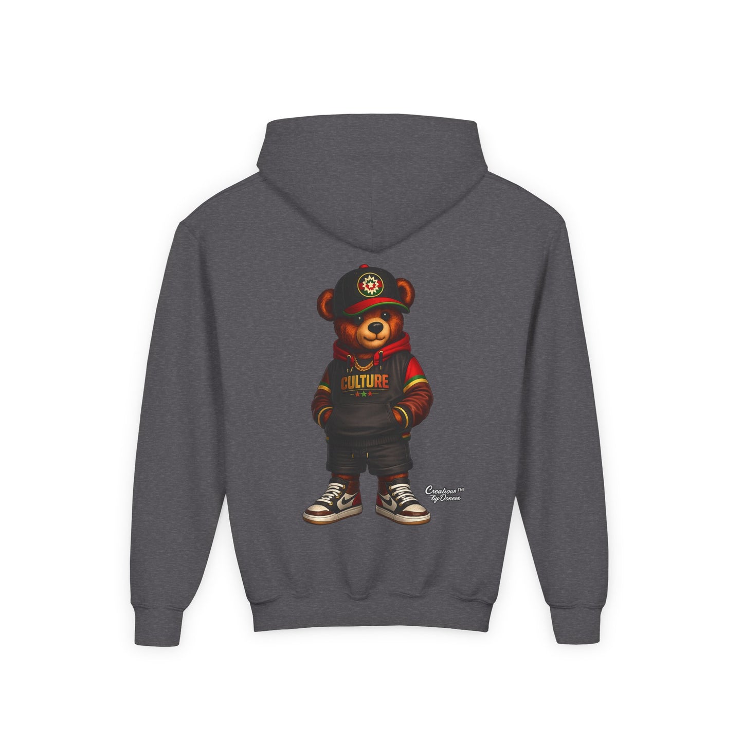 Kids Bear Hoodie — Streetwear Teddy Graphic Sweatshirt