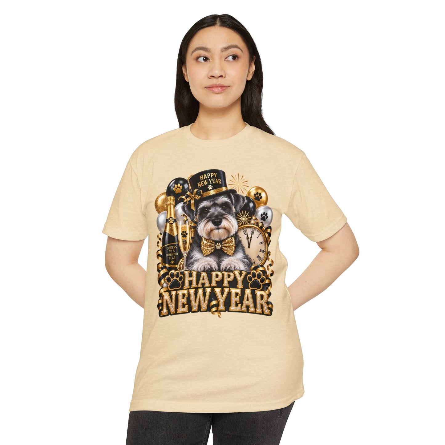 Happy New Year Schnauzer T-Shirt