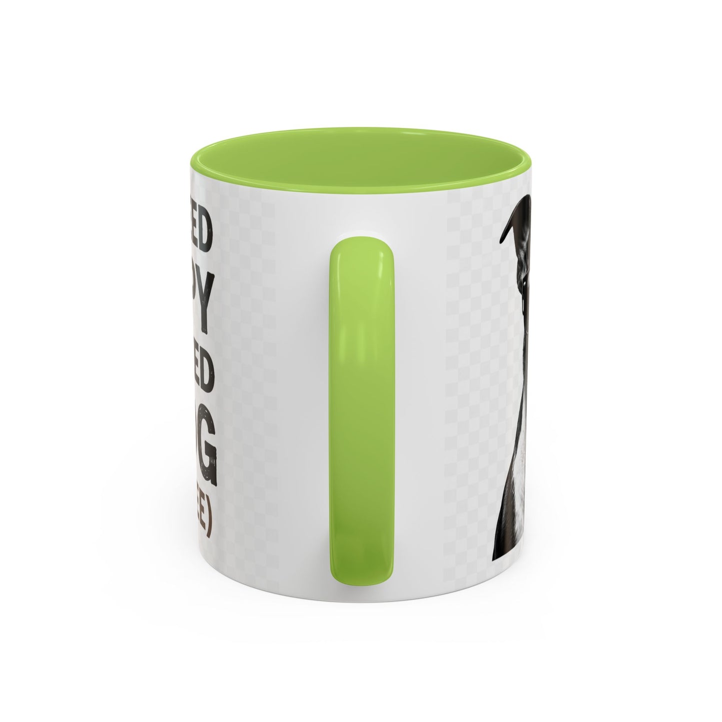 Dog Lover Coffee Mug — "I Don't Need Therapy I Just Need My Dog (And Coffee)" Accent Mug