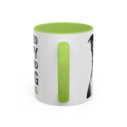 Dog Lover Coffee Mug — "I Don't Need Therapy I Just Need My Dog (And Coffee)" Accent Mug