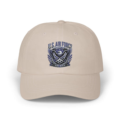 U.S. Air Force Dad Cap — Embroidered Military Logo Baseball Hat