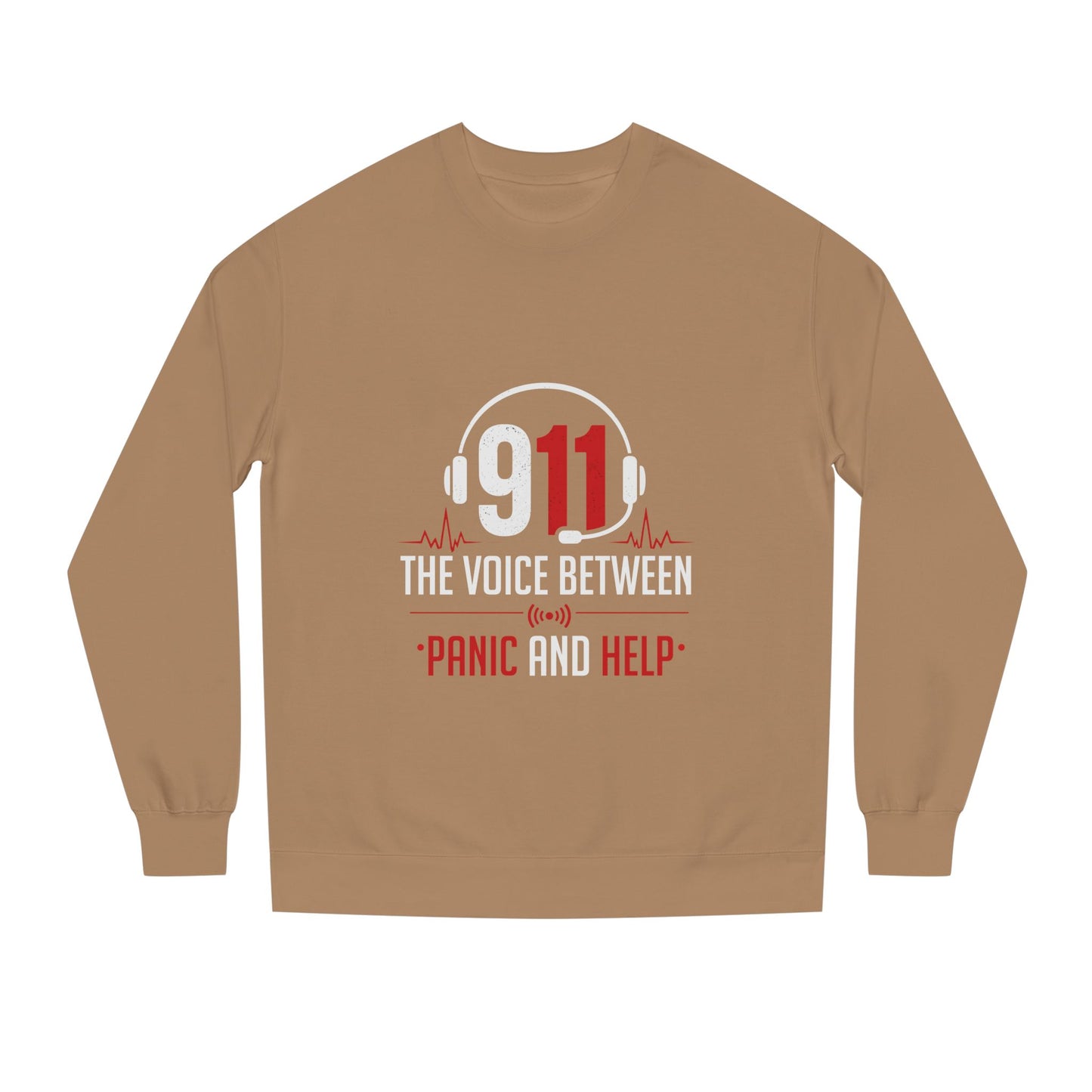 911 Dispatcher Crewneck Sweatshirt — “The Voice Between Panic and Help”