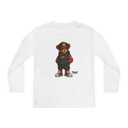 Youth Long Sleeve Tee — Streetwear Teddy Bear Graphic