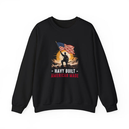Navy Built • American Made  Sweatshirt