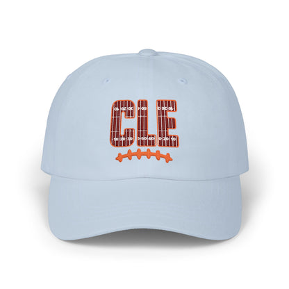 CLE Football Dad Cap — Sequined Team Script Hat