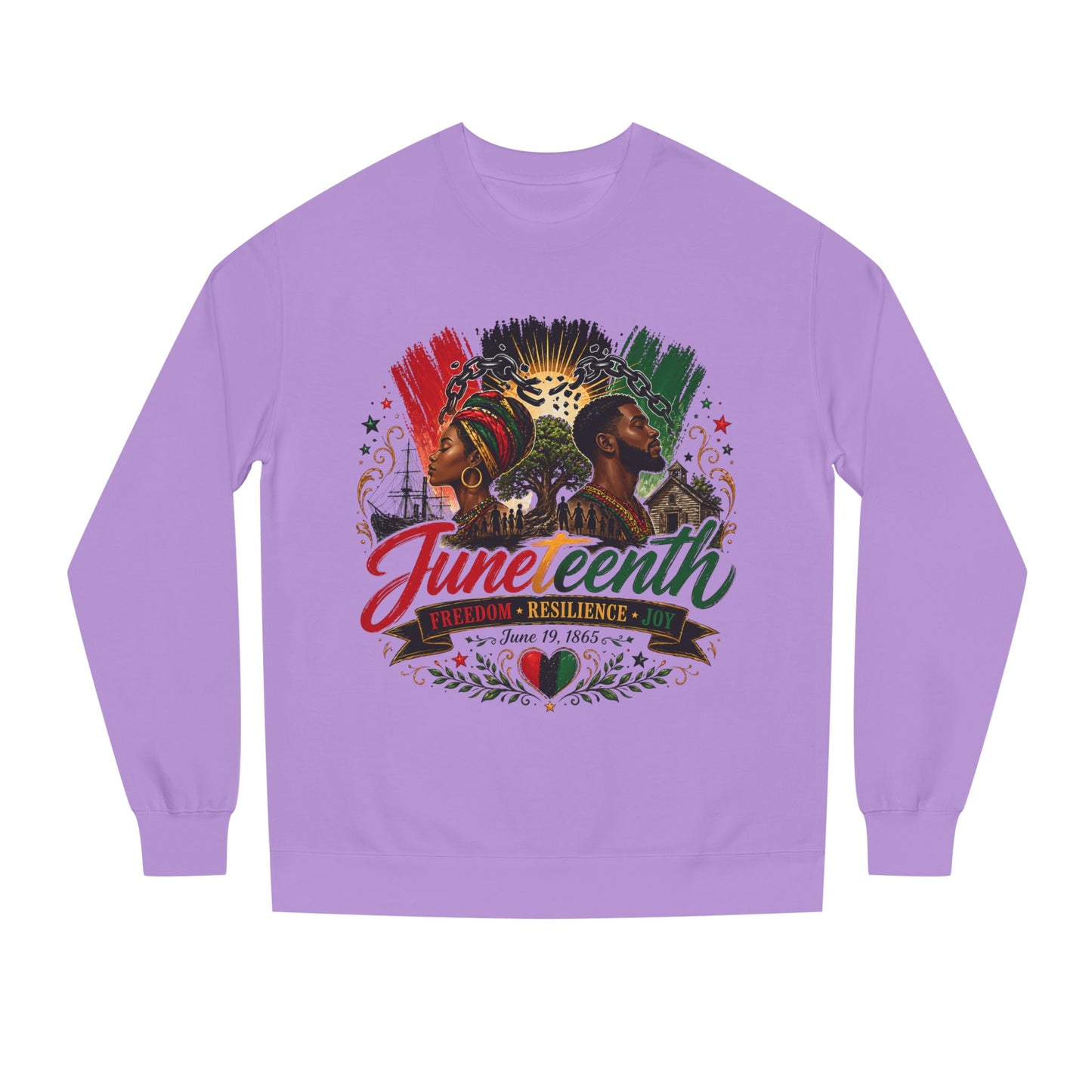 Juneteenth Celebration Sweatshirt — "Juneteenth: Resilience" African Heritage Crewneck