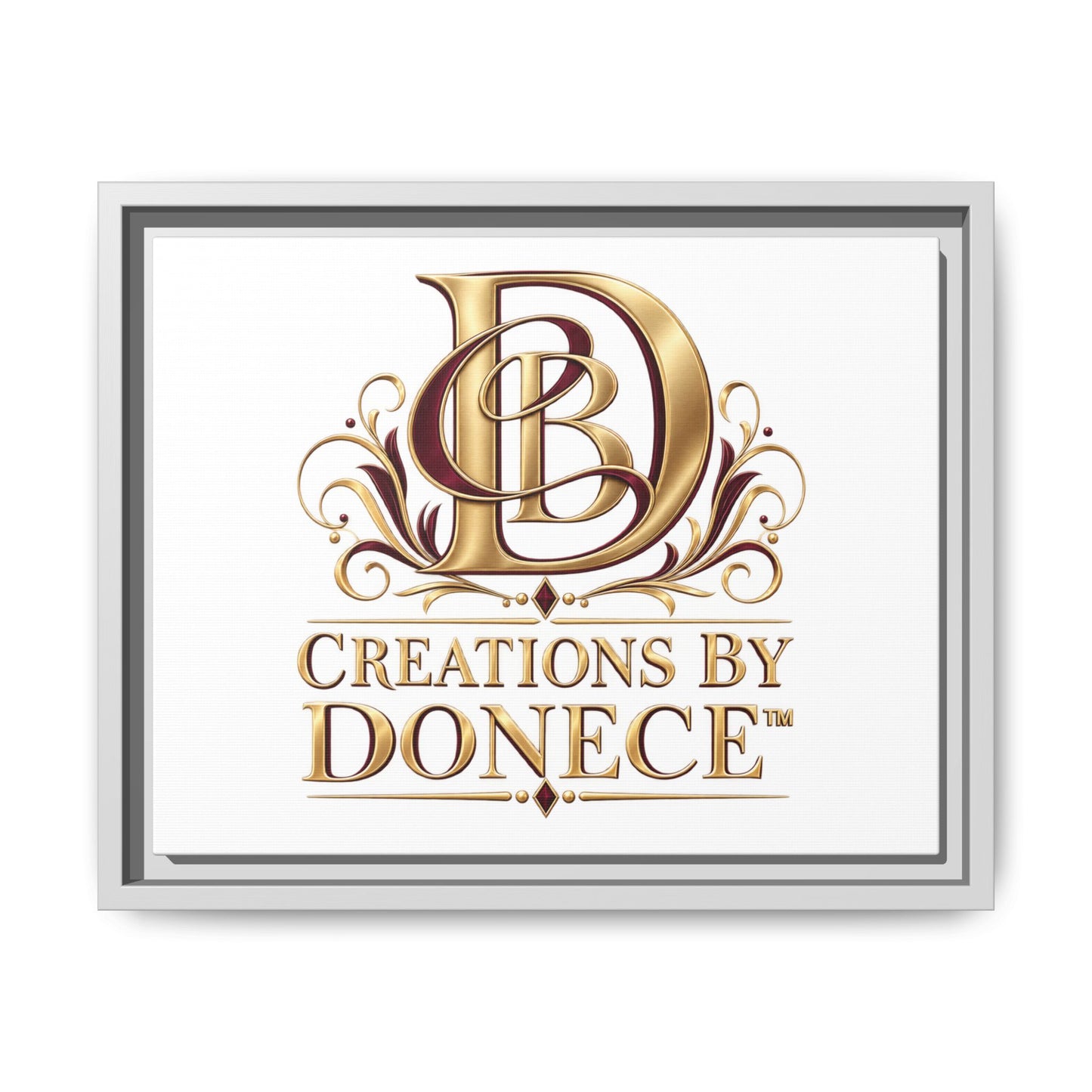 Framed Matte Canvas – Creations By Donece Logo Wall Art