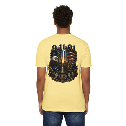 9/11 We Will Never Forget Memorial T-Shirt