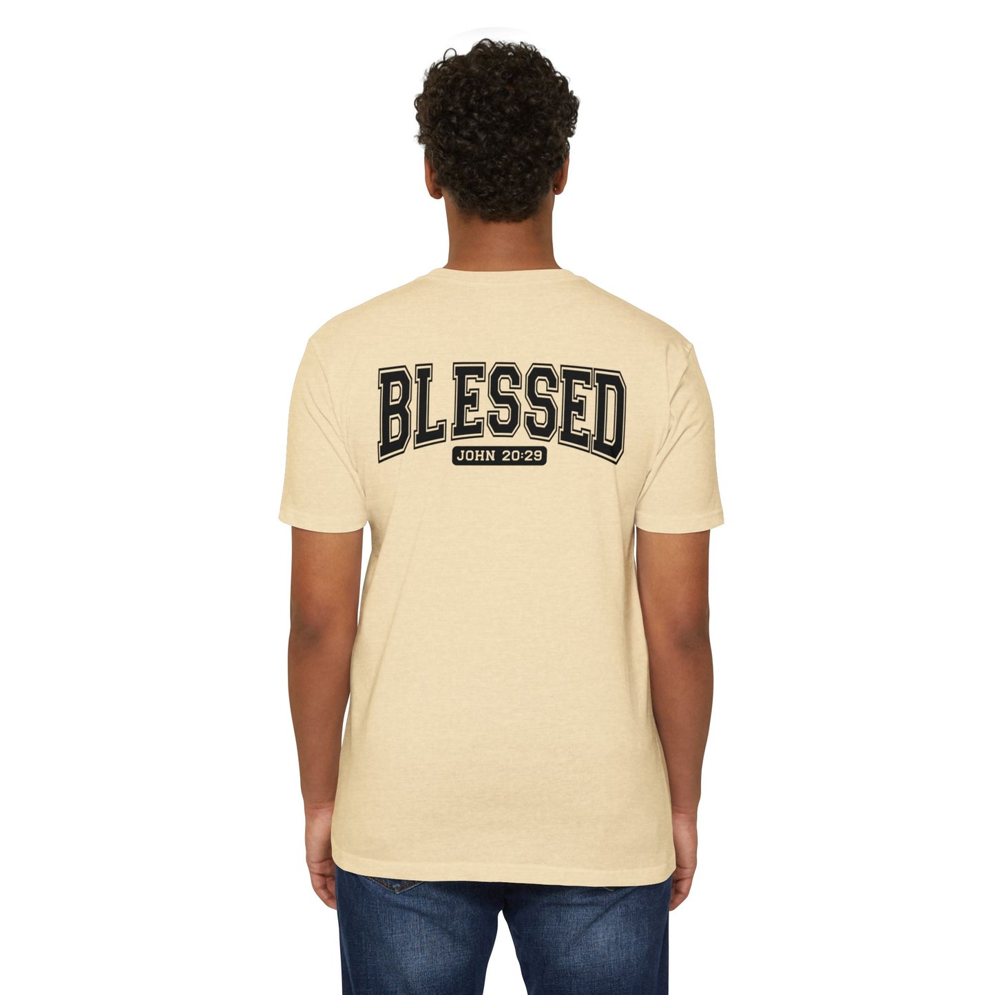 Blessed John 20:29 T-Shirt — Christian Faith Graphic Tee