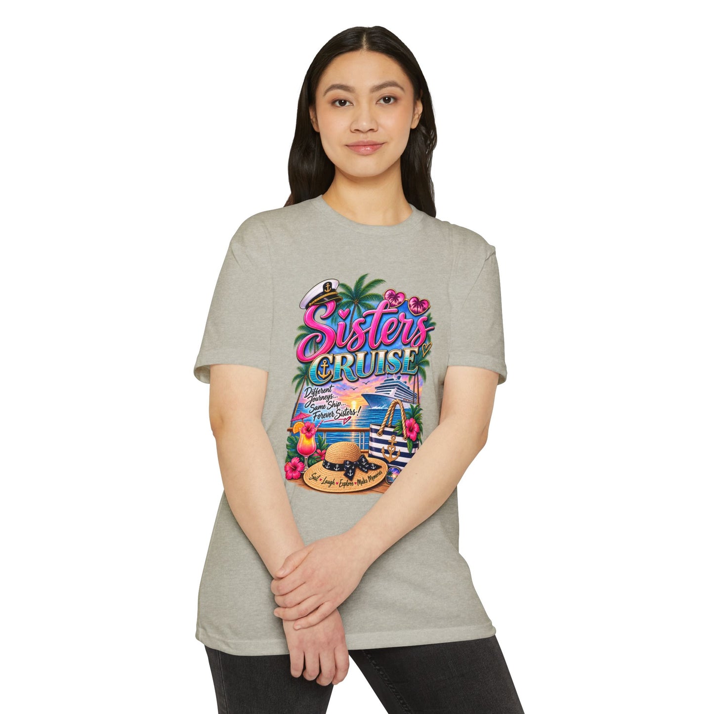 Sisters Cruise T-Shirt — Tropical Vacation Graphic Tee