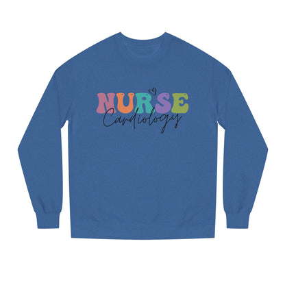 Cardiology Nurse Colorful Typography Crewneck Sweatshirt