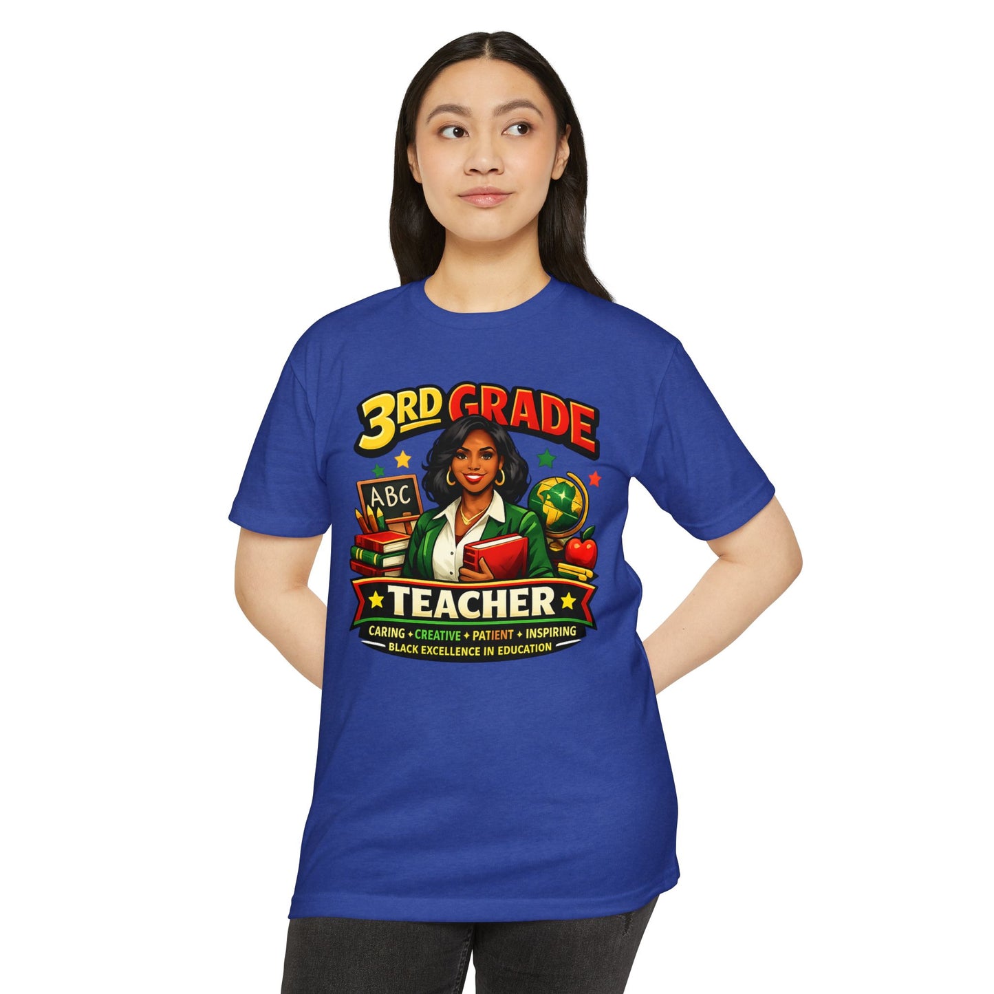 3rd Grade Teacher T‑Shirt – Black Excellence in Education Design