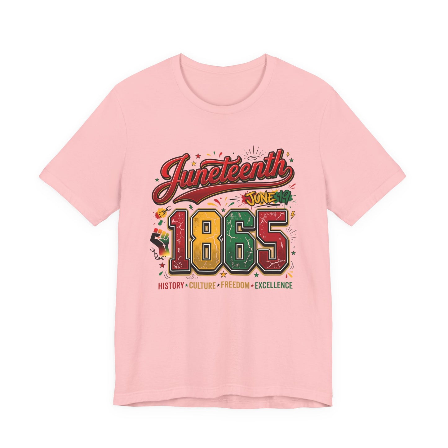 Juneteenth 1865 Celebration Tee — History • Culture • Freedom Graphic T-Shirt