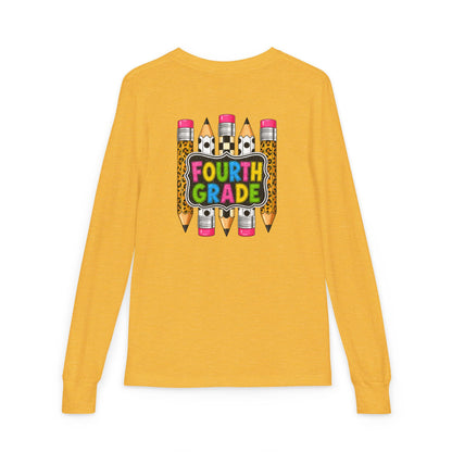 Fourth Grade Pencils Youth Long Sleeve Tee