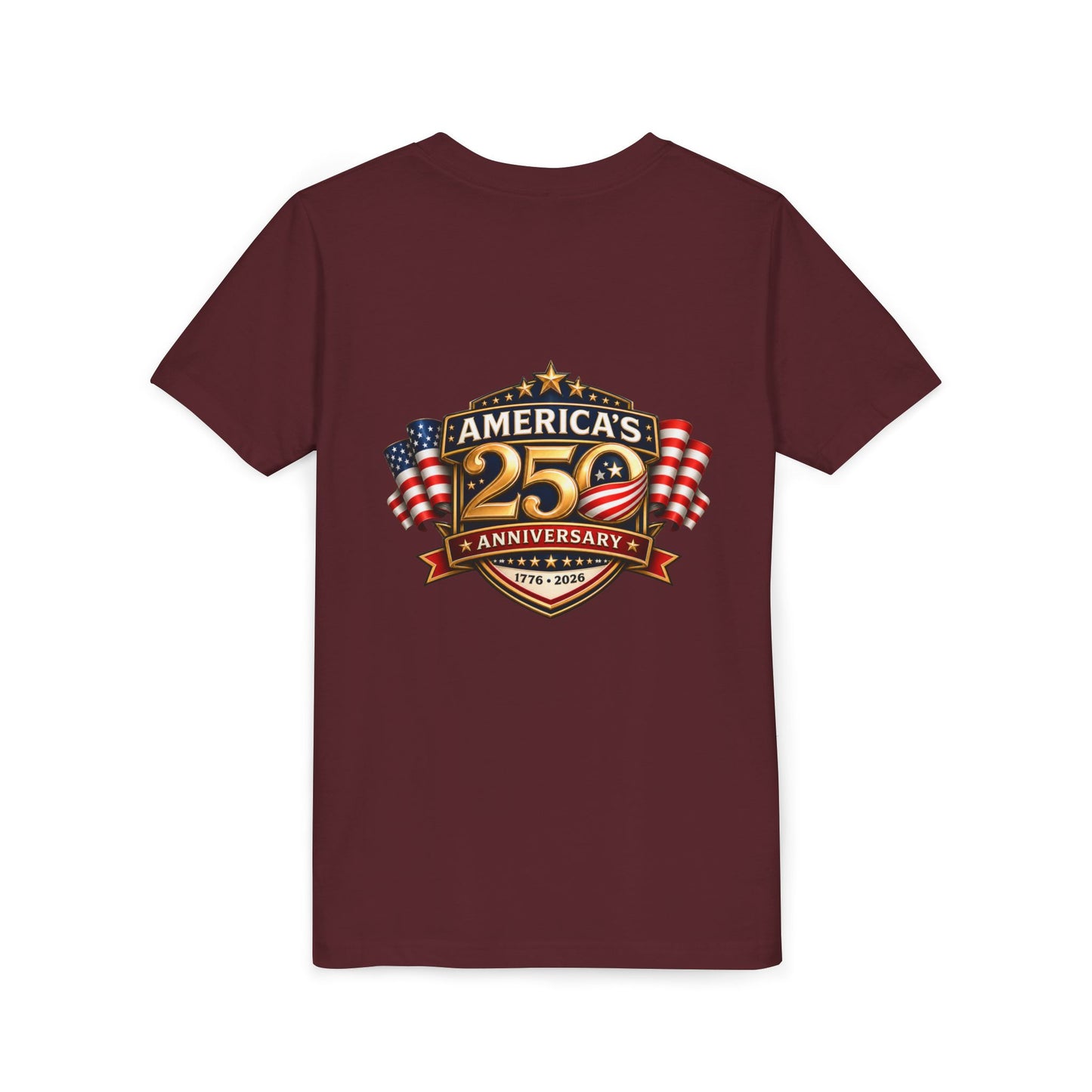 America's 250th Anniversary Youth Tee - Patriotic 1776–2026 Celebration Shirt