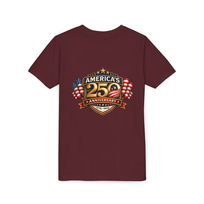America's 250th Anniversary Youth Tee - Patriotic 1776–2026 Celebration Shirt