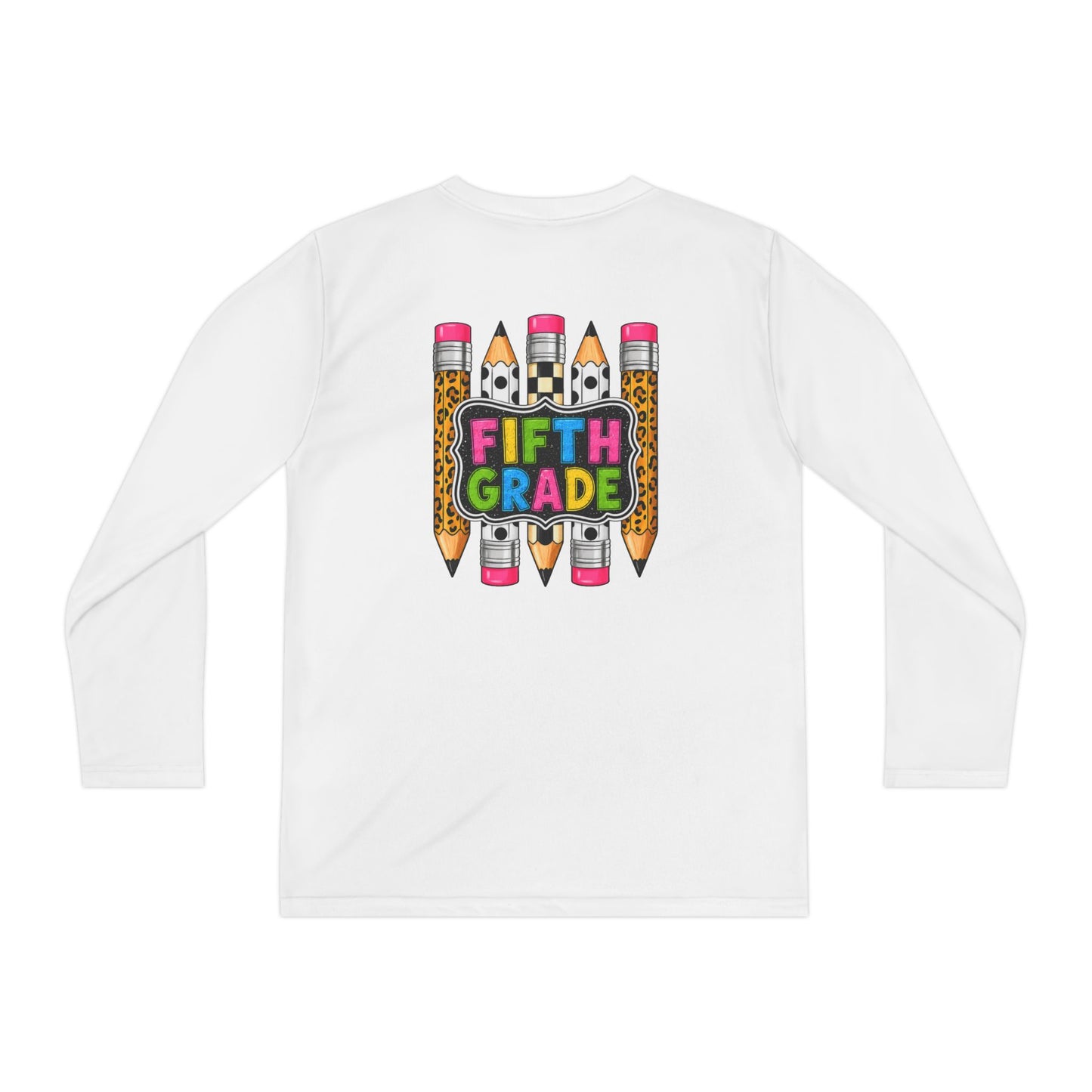 Fifth Grade Pencil Graphic Youth Long Sleeve Tee