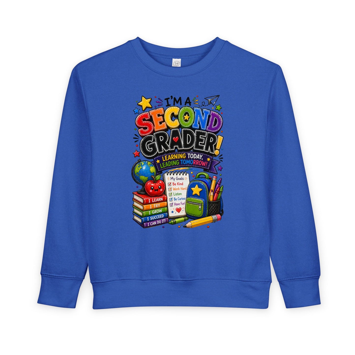 I'm a Second Grader Toddler Sweatshirt — Cute Back-to-School Kids Crewneck