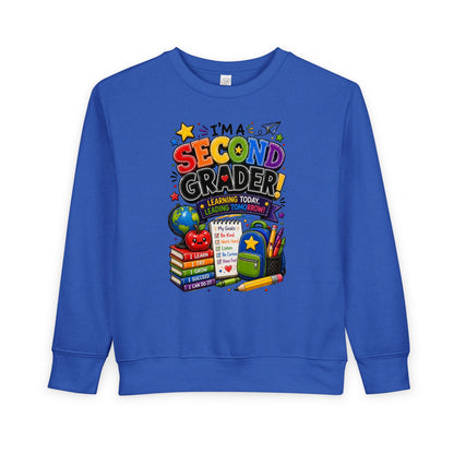 I'm a Second Grader Toddler Sweatshirt — Cute Back-to-School Kids Crewneck