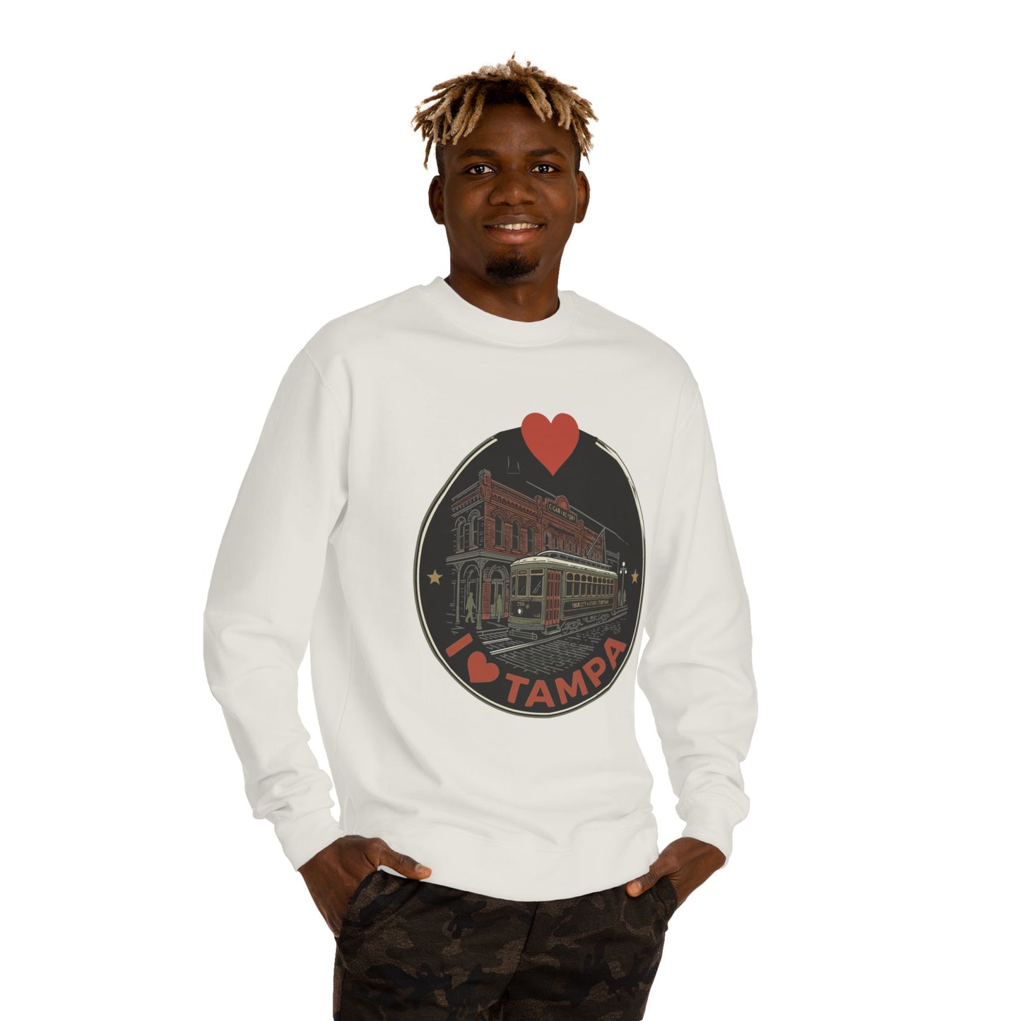 Tampa Sweatshirt — I  Tampa Vintage Streetcar Crewneck