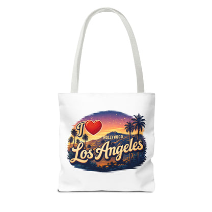 I  Los Angeles Tote Bag – Retro Sunset Hollywood Palm Tree Beach Souvenir