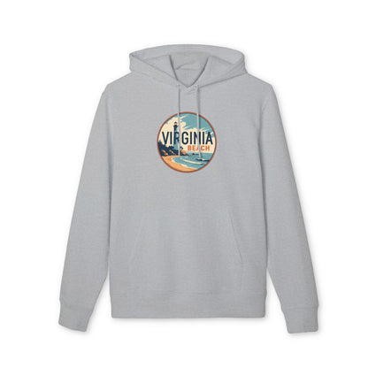 Virginia Beach Vintage Surf Hoodie — Beach Lighthouse Graphic