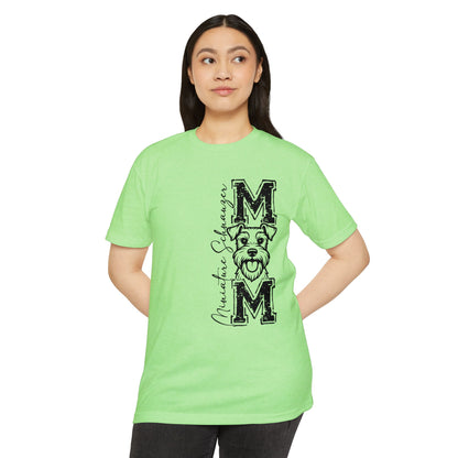MOM Schnauzer Vertical Graphic T-Shirt — Funny Dog Mom Tee