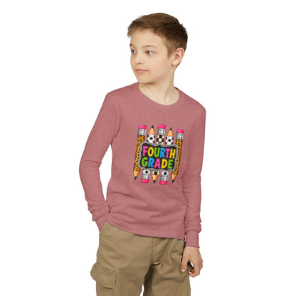 Fourth Grade Pencils Youth Long Sleeve Tee
