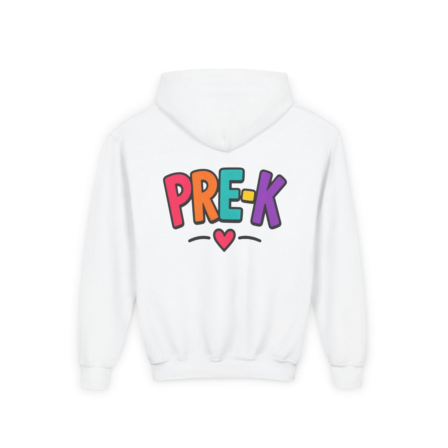 Pre-K Kids Hoodie — Colorful Cute Pre-K School Hooded Sweatshirt for Toddlers