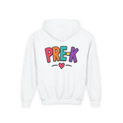 Pre-K Kids Hoodie — Colorful Cute Pre-K School Hooded Sweatshirt for Toddlers
