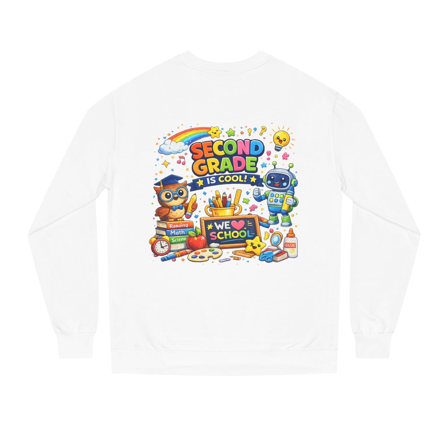 Second Grade Is Cool Sweatshirt – Cute School Kids Crewneck