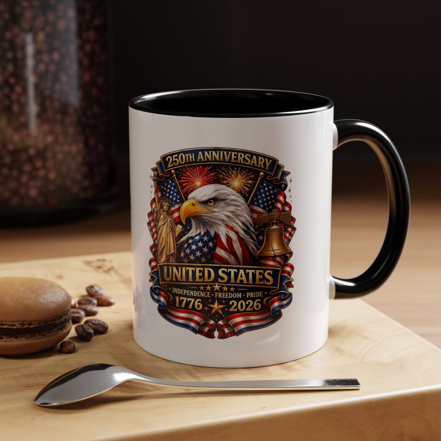 250th Anniversary United States Eagle Coffee Mug – Patriotic 1776–2026 Accent Mug