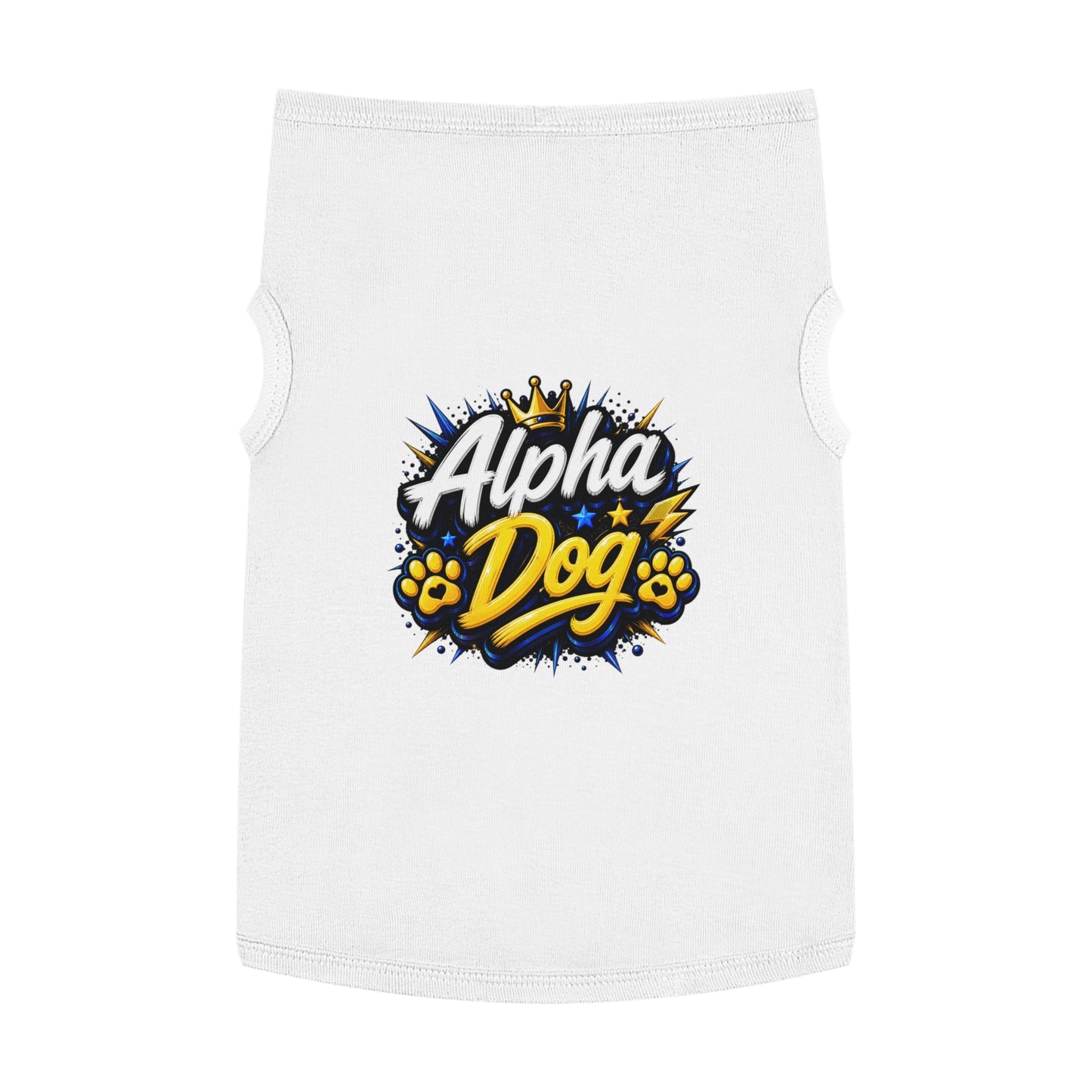 Alpha Dog Pet Tank Top — Bold Graphic Dog Shirt