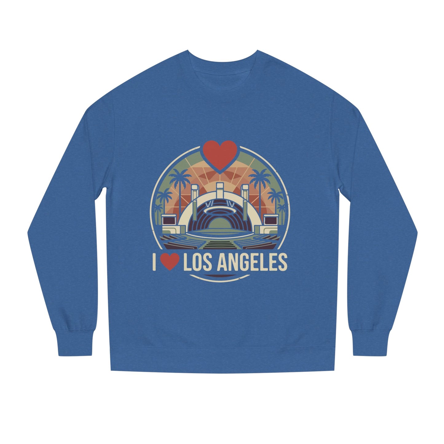 Los Angeles Crewneck Sweatshirt – I  Los Angeles Retro Cityscape