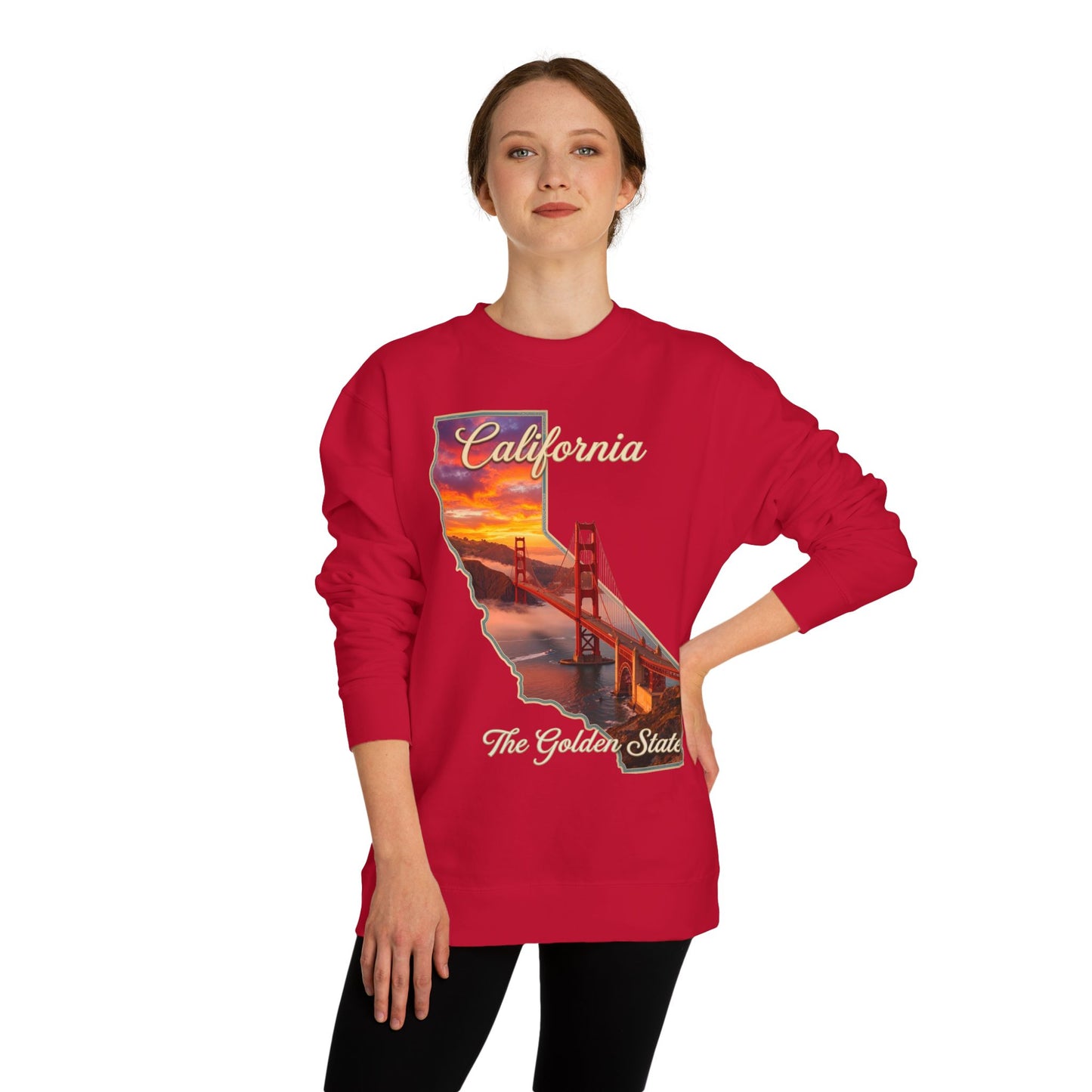 California Golden State Sweatshirt — Golden Gate Sunset Crew